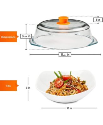 Microwave Tall Glass Plate Cover