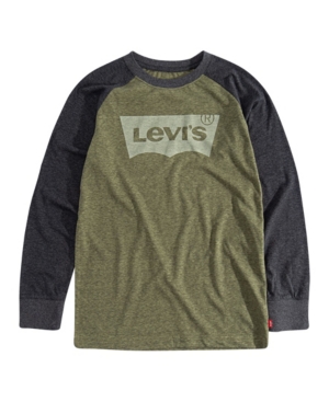 image of Levi-s Boys Long Sleeve Logo T-shirt