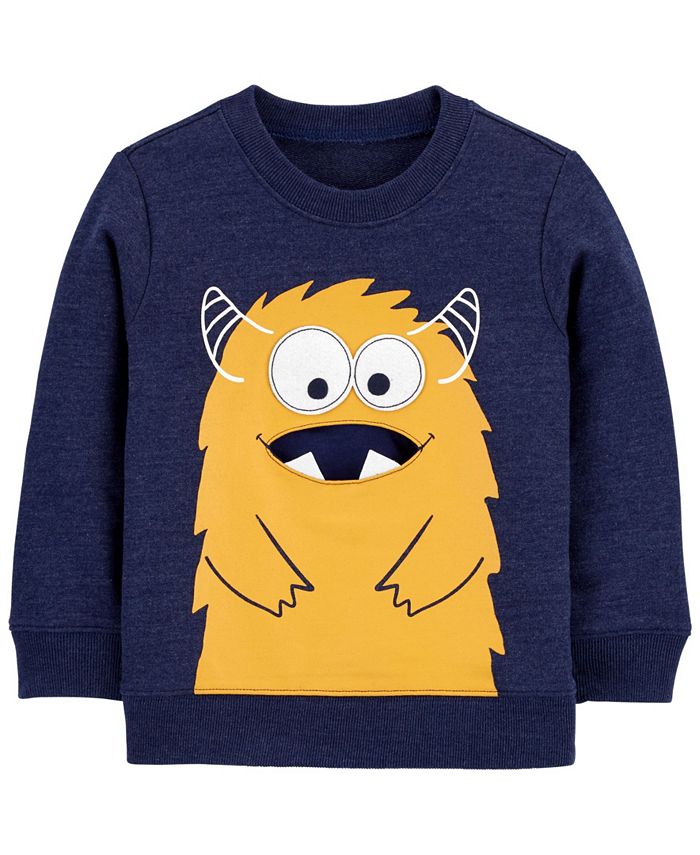 Carter's Toddler Boys Monster French Terry Pullover - Macy's