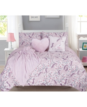 bg 6 Piece Full Kids Magical Unicorn Comforter Set Bedding In White Modesens