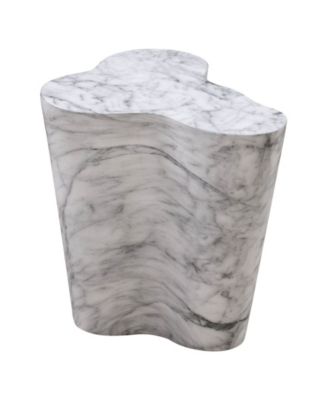 Slab Marble Short Side Table