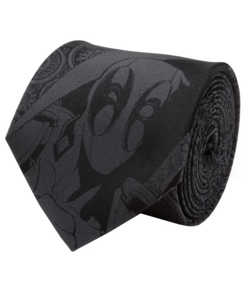 Мужские галстуки Marvel Dead Pool Hidden Paisley Tie, цвет: Чёрный