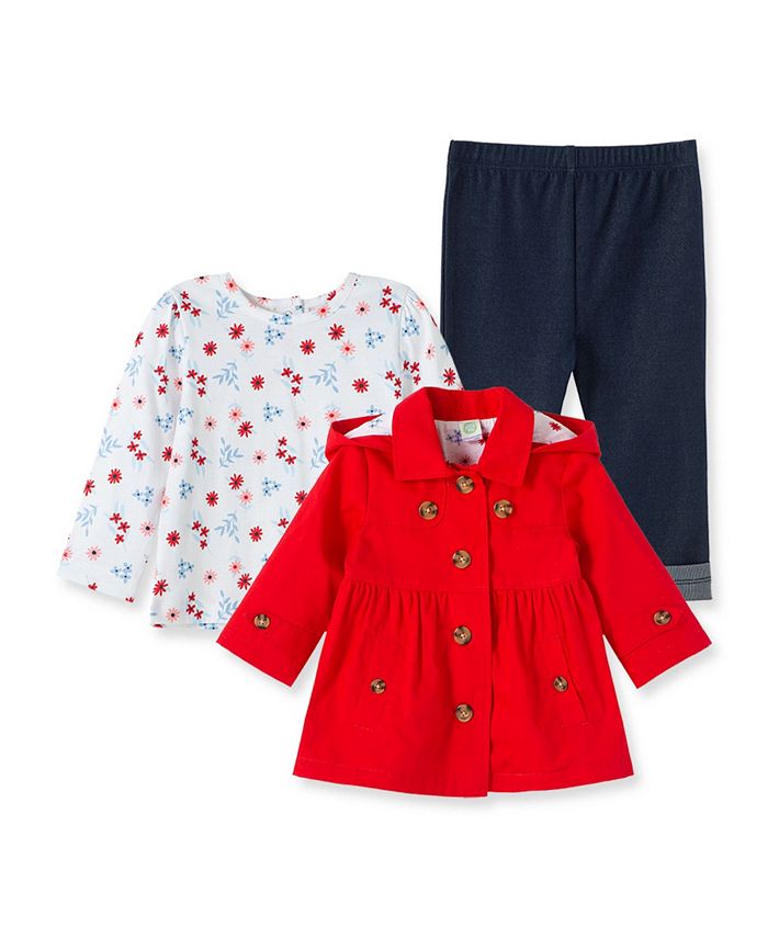 Little Me Baby Girls Red Jacket Set Macy's