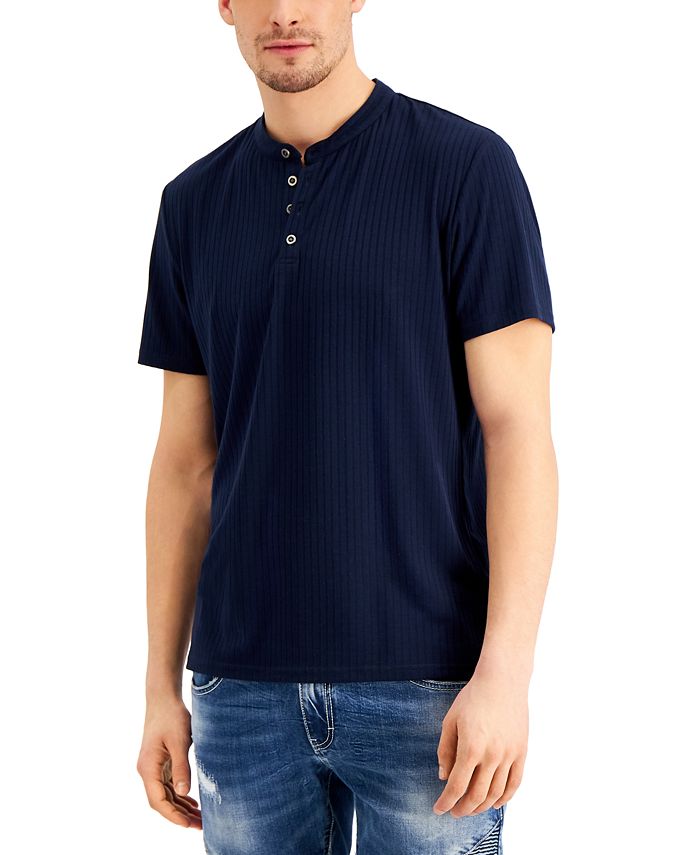 INC International Concepts Men's Short-Sleeve Ribbed Henley, Created ...
