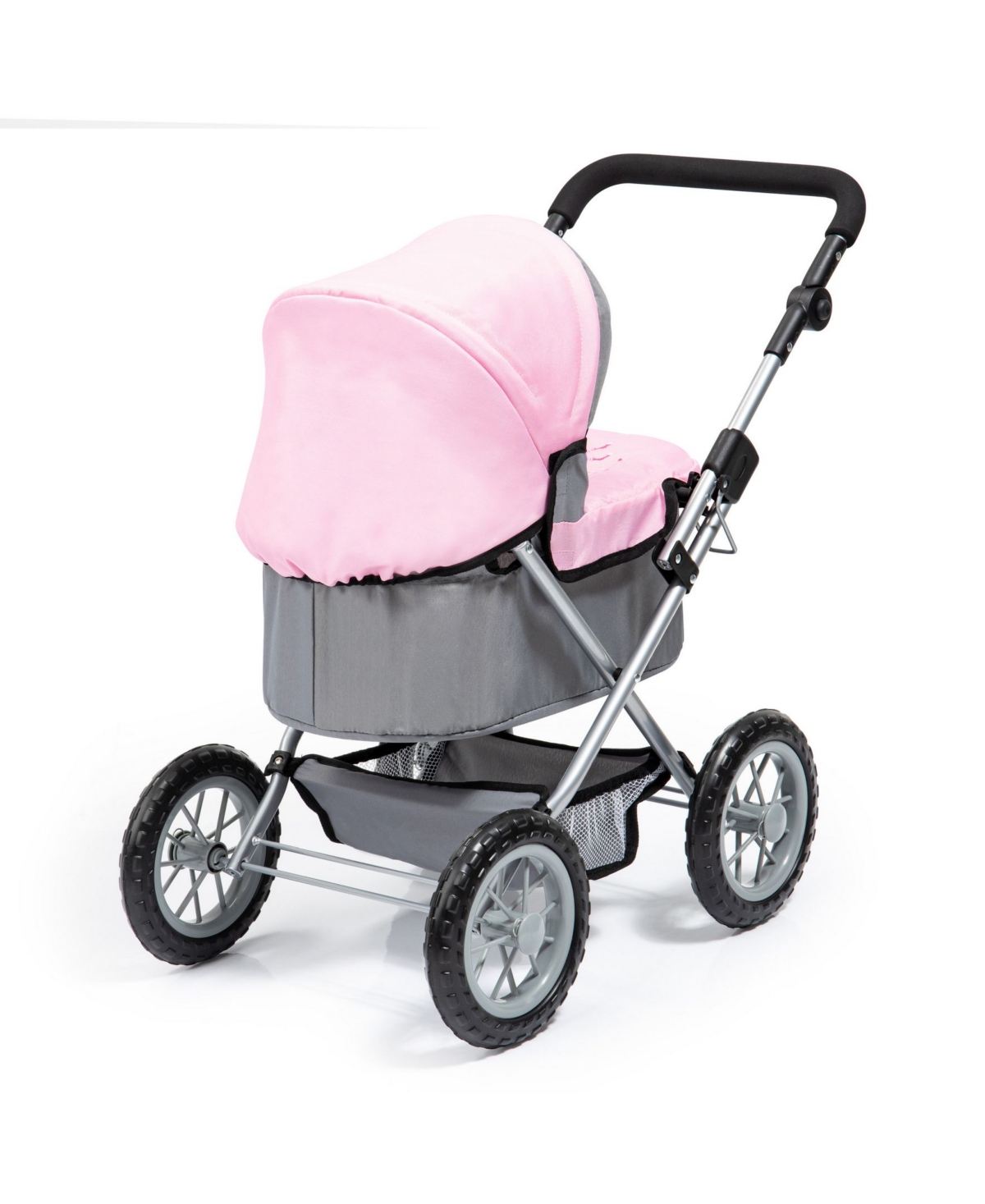 Redbox Trendy Pram Stroller For Toy Baby Dolls In Gray,pink