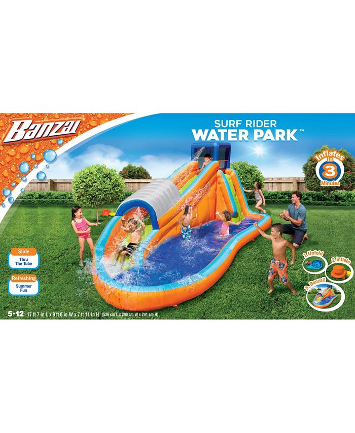 Banzai Surf Rider Water Park with Tube Slide Macy
