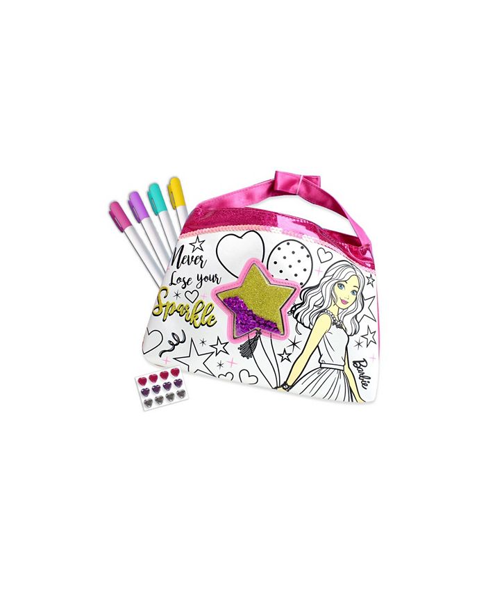 Barbie Color Style Shakable Sequins Purse with Gem Stickers and ...