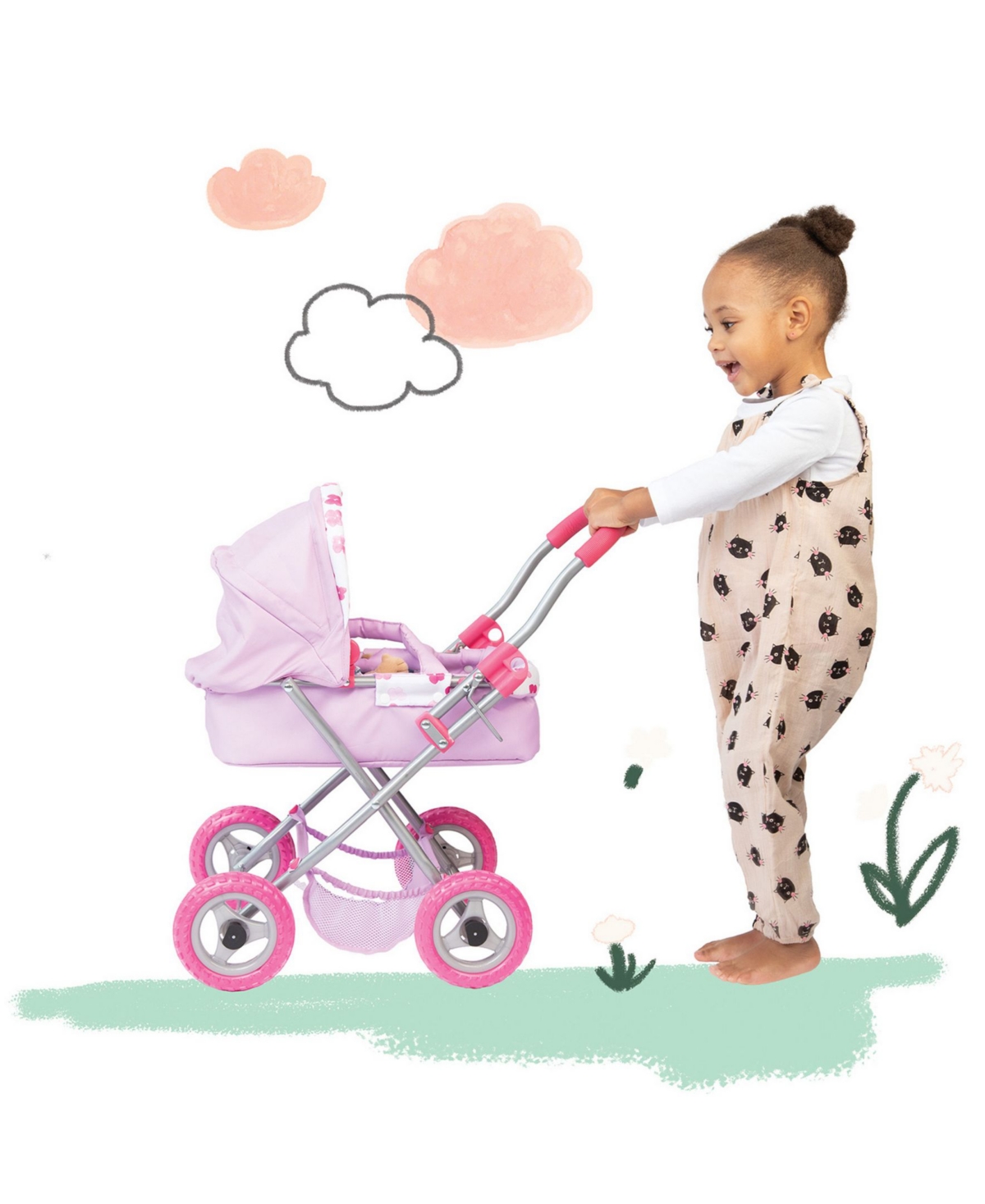 Shop Manhattan Toy Company Stella Collection Baby Doll Buggy For 12" And 15" Toy Dolls In Multi