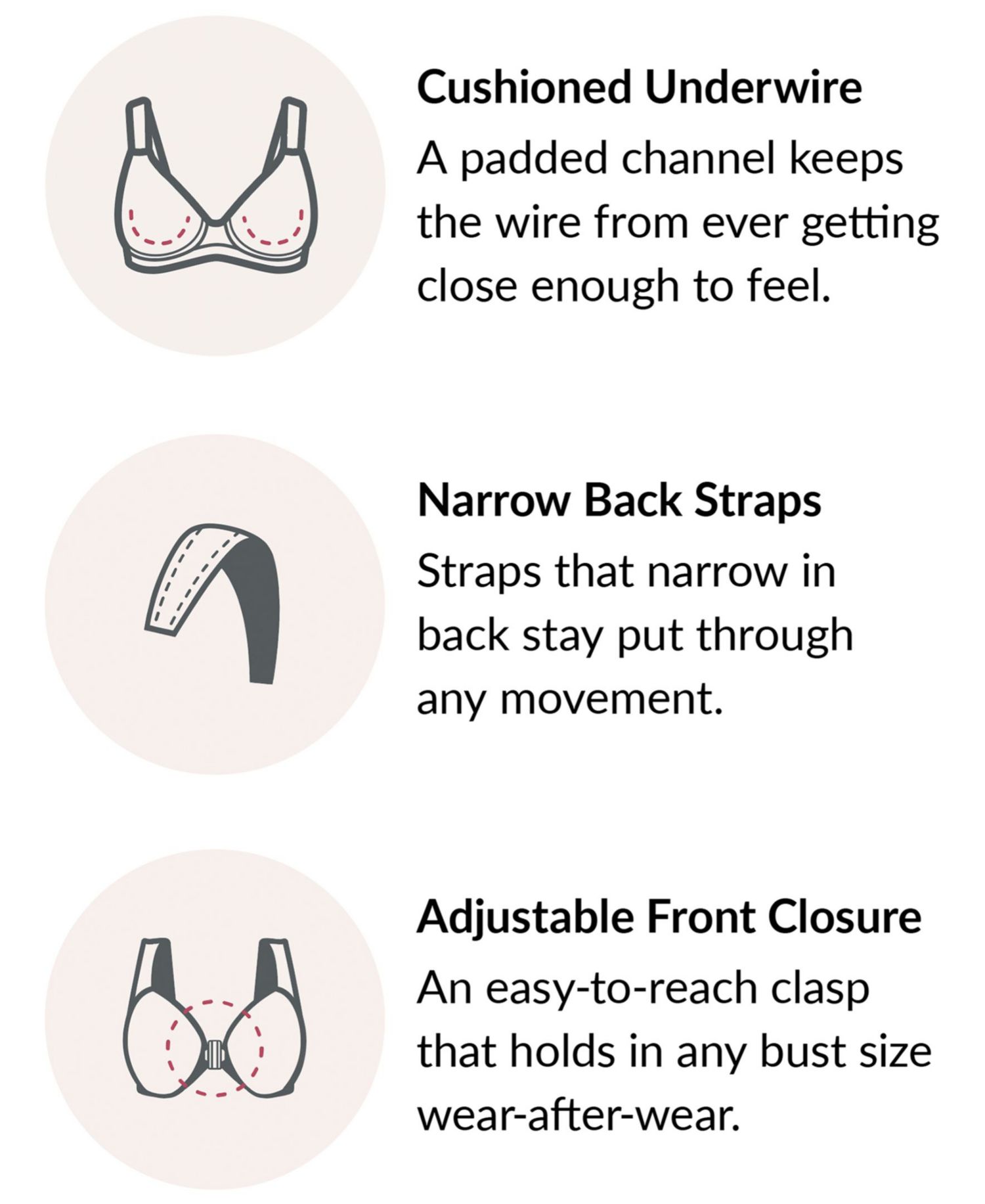 Women's Full Figure Wonderwire Front Close Stretch Lace Bra with Narrow Set Straps 9246