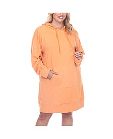 Women's Plus Size Hoodie Sweatshirt Dress