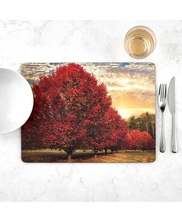 Pimpernel Crimson Trees Placemats, Set of 4 Macy's