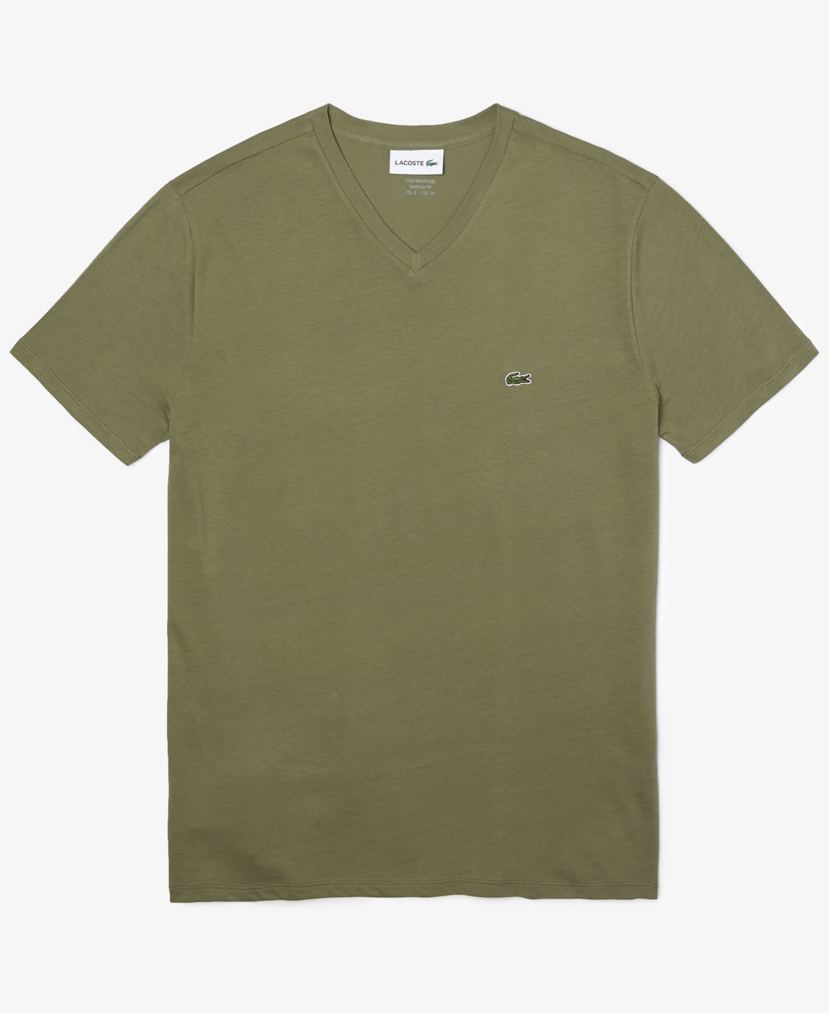Lacoste Men's V-neck Pima Cotton Tee Shirt In Tank