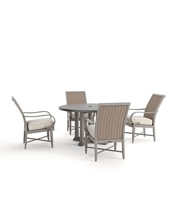 Furniture - Grayson  Round Aluminum Top Outdoor Dining Table