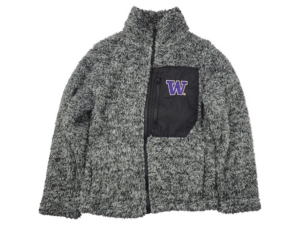 Outerstuff Girls' Washington Huskies Teddy Full-Zip Fleece Jacket