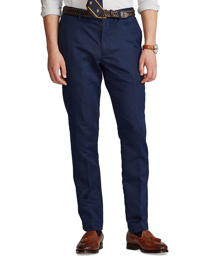 Polo Ralph Lauren Men's Big & Tall Straight Fit Linen-Blend Pants & Reviews  - Pants - Men - Macy's