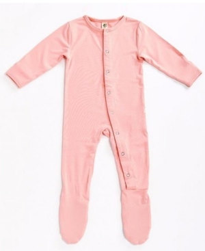 Earth Baby Outfitters Baby Boys And Girls Organic Rayon From Bamboo Footie In Pink