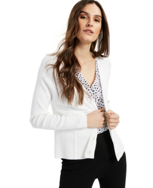 Alfani V-neck Cardigan, Created For Macy's In Soft White