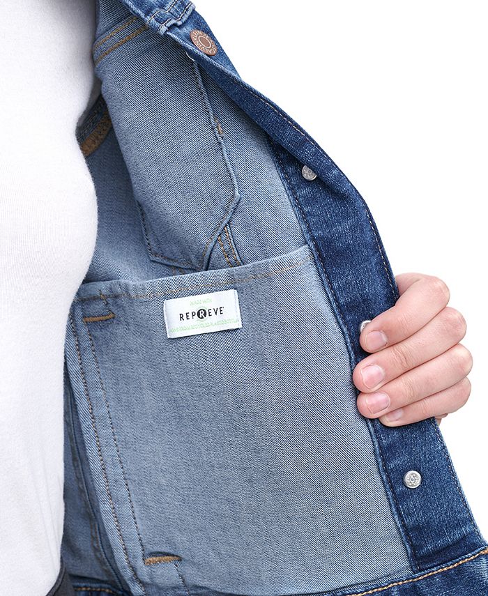 Calvin Klein Jeans Women's Denim Trucker Jacket & Reviews - Jackets ...