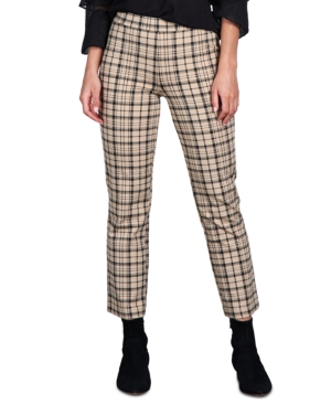 Sanctuary Carnaby Houndstooth Cropped Pants In Glenwood Plaid