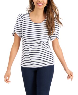 macy's petite tunic tops