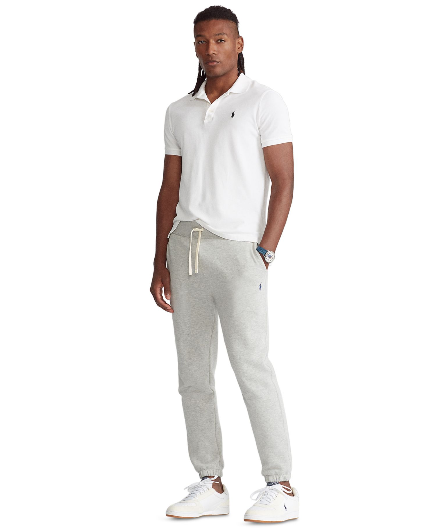 Men's Cotton-Blend Fleece Pants