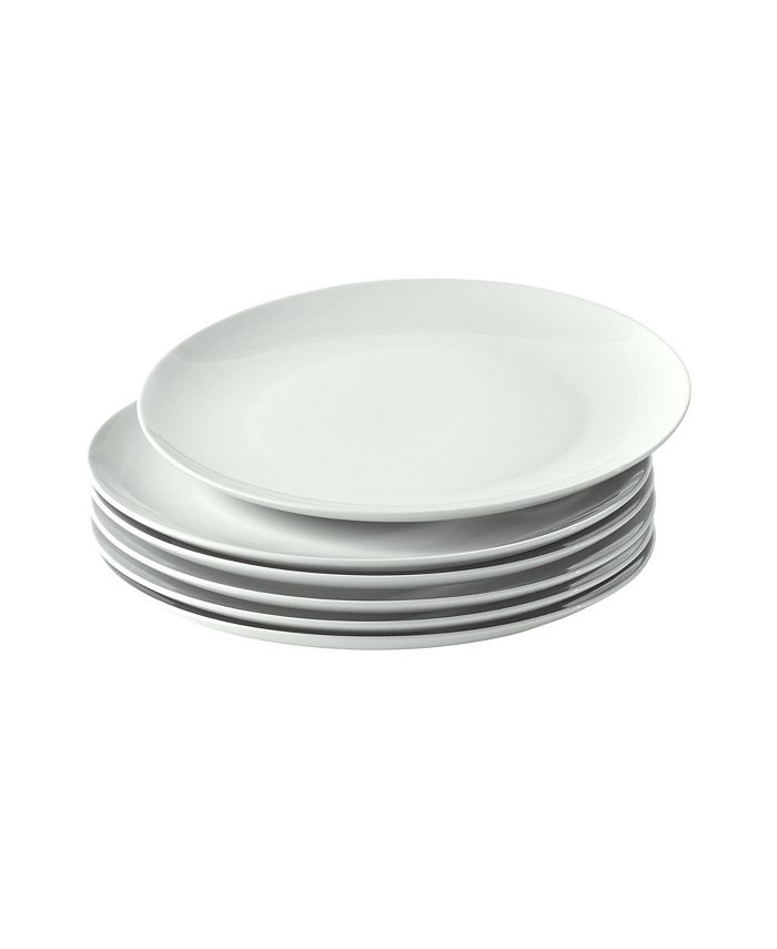 over&back Simply White Coupe Dinner Plates, Set of 12 Macy's