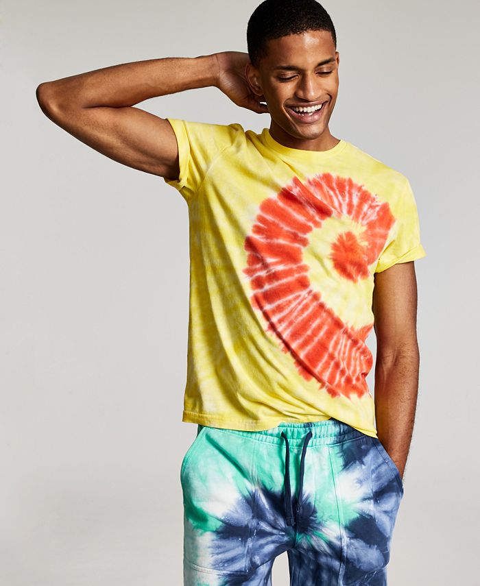 Sun + Stone Men's TieDyed Spiral TShirt, Created for Macy's Macy's