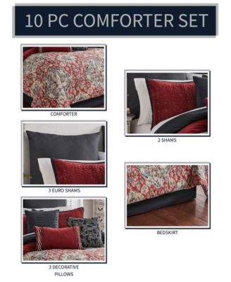 Sadler 10 Piece Comforter Set, King
