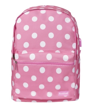 Rockland Classic Laptop Backpack In Pinkdot