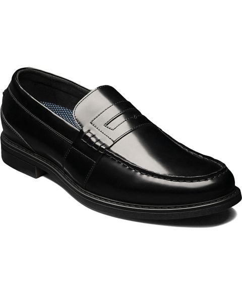 Мужские туфли Nunn Bush Lincoln Moc Toe Penny Loafer, цвет: Чёрный