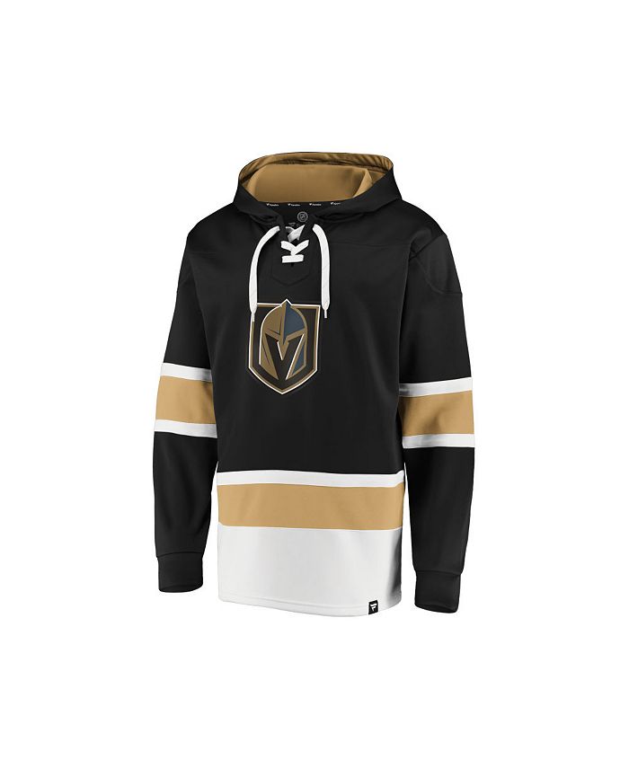 NHL Vegas Golden Knights Men's Long Sleeve Hooded Sweatshirt with Lace - S