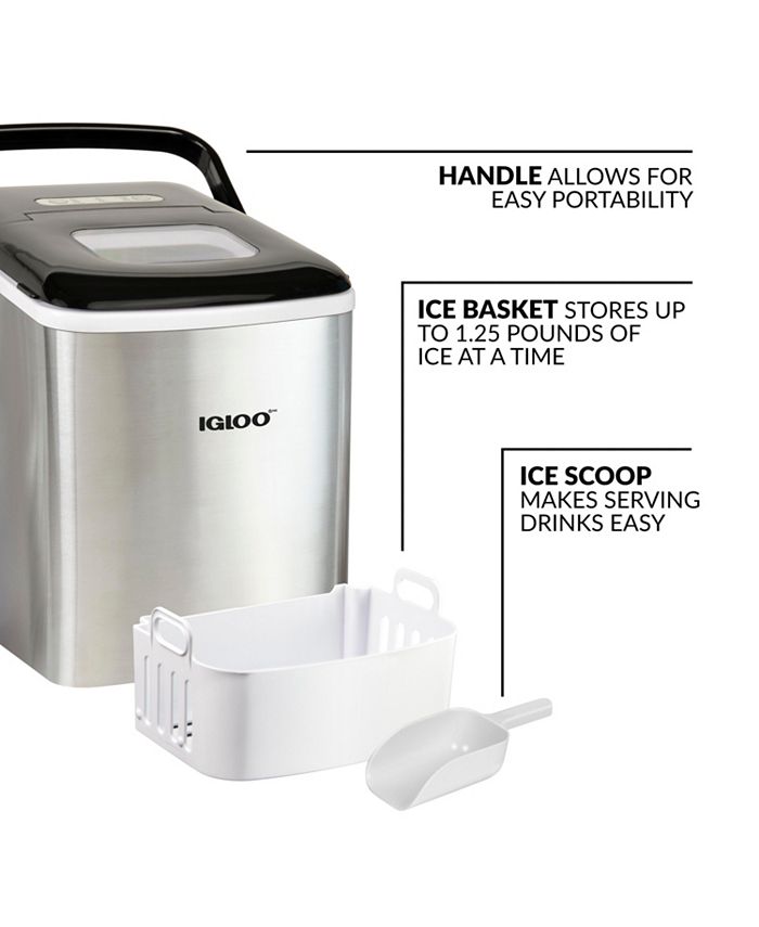 Igloo ICEB26HNSS 26Pound Automatic SelfCleaning Portable Countertop