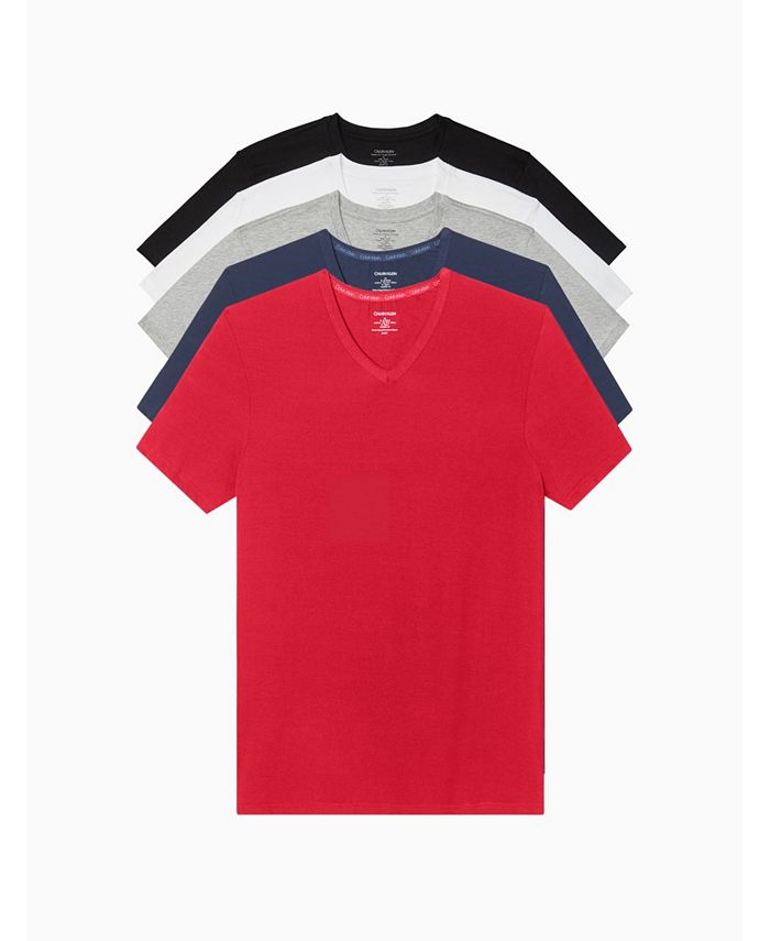 Calvin Klein Men's 5Pk. Classic VNeck Undershirts Macy's