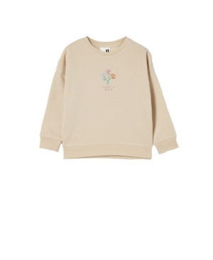 Little Girls Sage Crew Sweatshirt