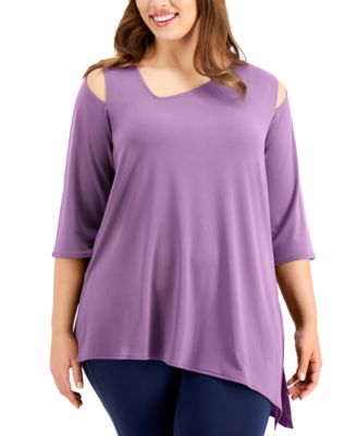 macy's purple blouses