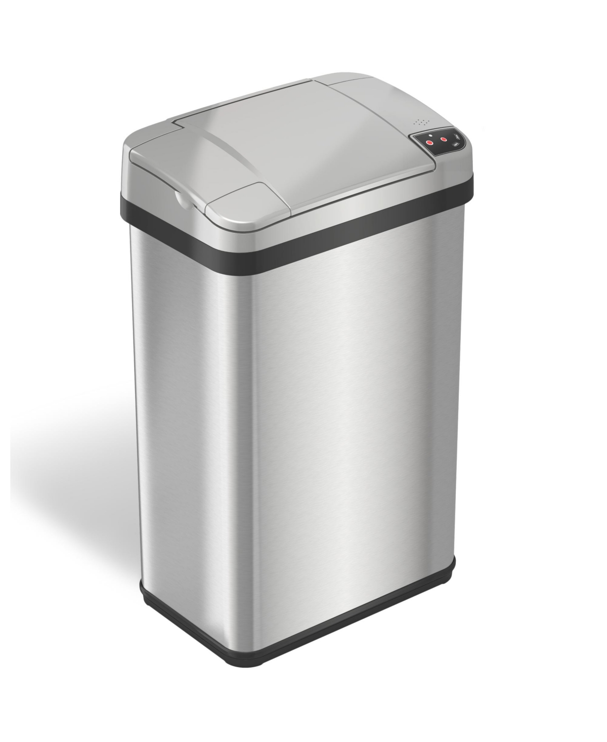 iTouchless 4 Gal Stainless Steel Touchless Trash Can with Deodorizer & Fragrance - Silver