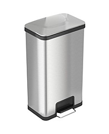 iTouchless AirStep 18 Gallon Step Trash Can with Deodorizer, Stainless Steel
