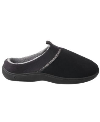 Isotoner Signature Men's Microterry Jared Hoodback Slippers with Memory Foam