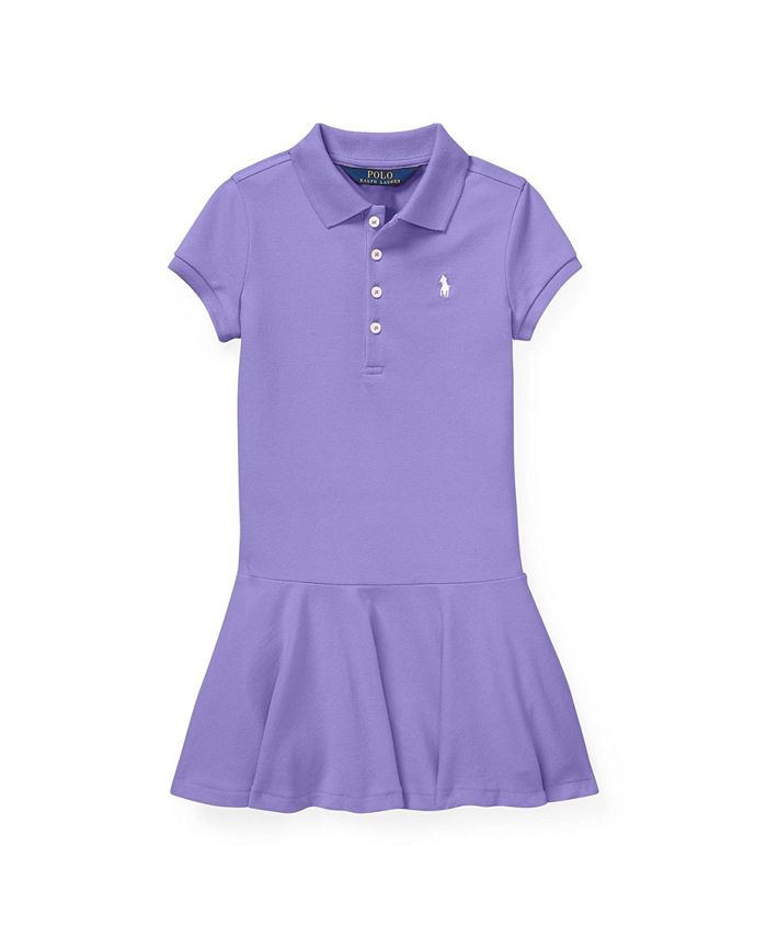 Polo Ralph Lauren Toddler Girls Stretch Pique Polo Dress - Macy's