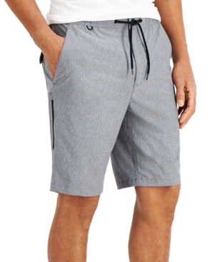 Alfani Men's Regular-fit Tech Cargo Shorts, Created For Macy's In Grey