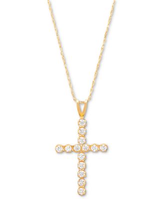 Cubic Zirconia Cross 18