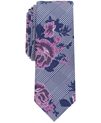 Bar III Men's Crest Floral Tie, Created for Macy's & Reviews - Ties 