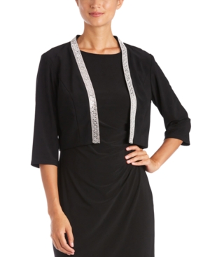 R & M Richards Embellished-Trim Jacket
