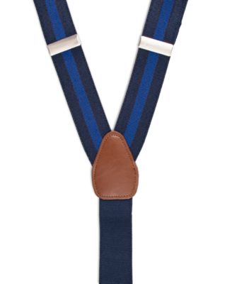 Club Room - Men's Collegiate Stripe Suspenders