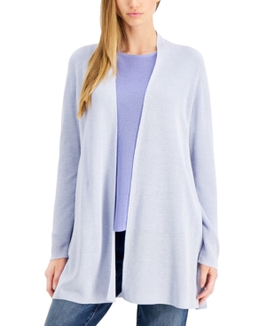 Eileen Fisher Wool Open-Front Cardigan
