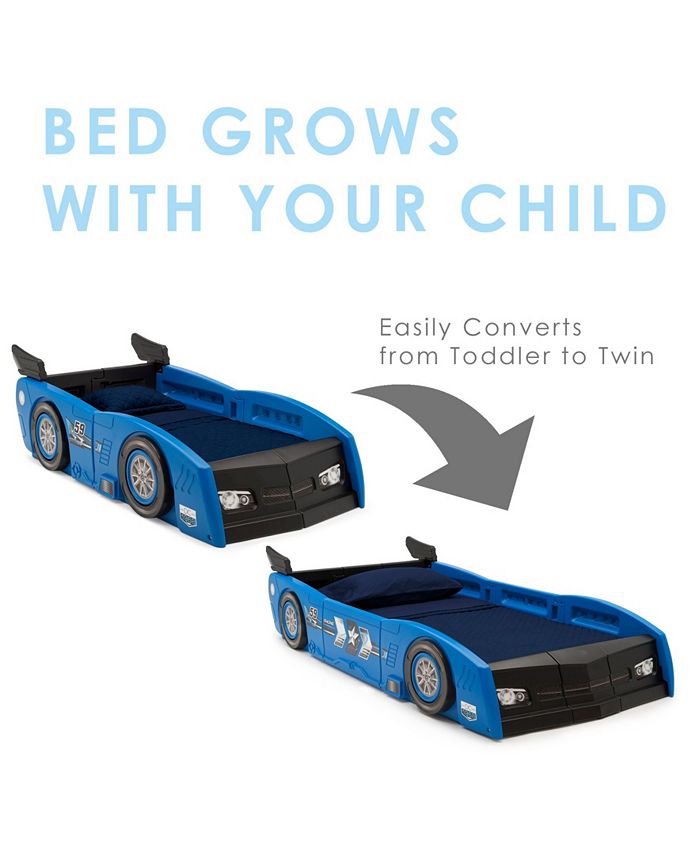 Delta Children Grand Prix Race Car Toddler and Twin Bed Macy's