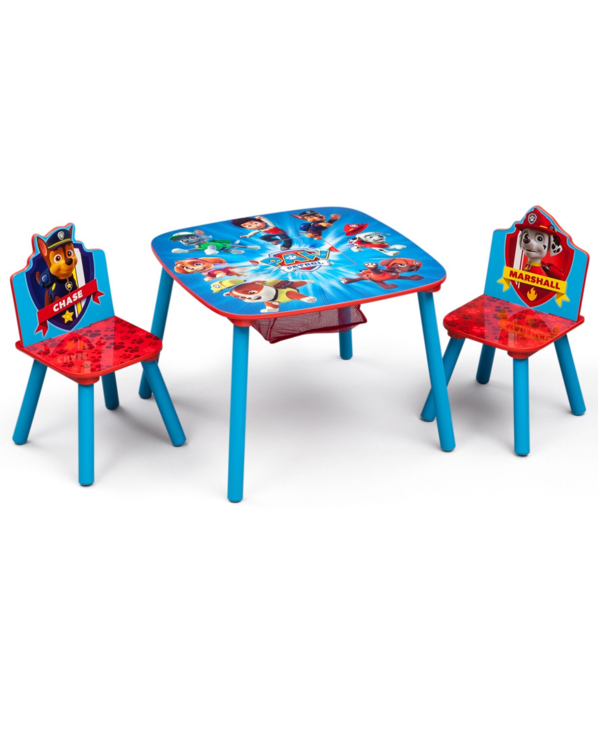 Delta Children Nick Jr. Paw Patrol Kids Storage Table and Set, 3 Piece