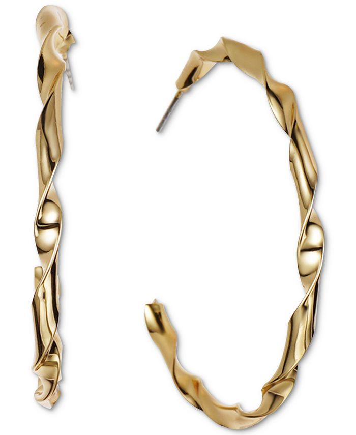 Macy's Swirl Heart Hoop Earrings in 14k Gold - Macy's