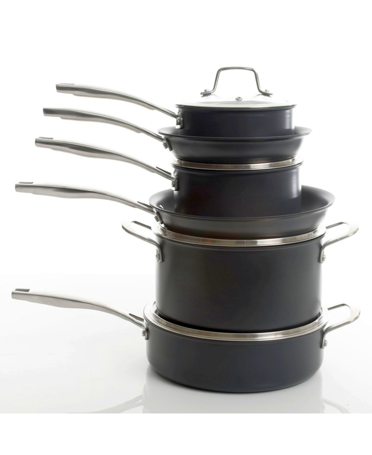 Kenmore Arbor Heights 10-Piece Hard Anodized Cookware Pots and Pans Set