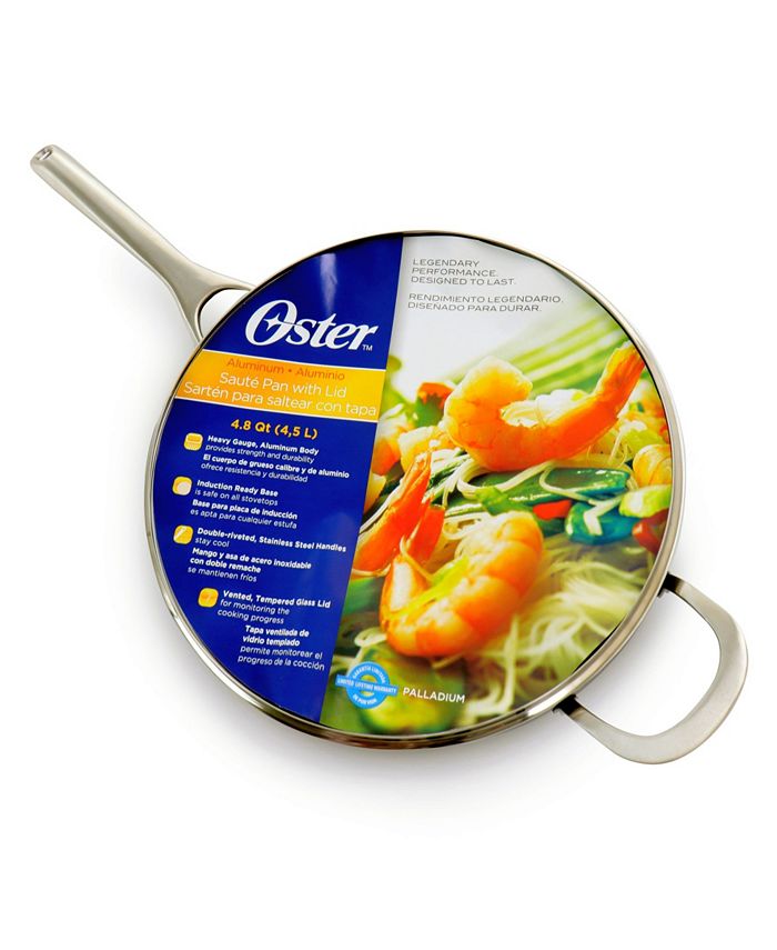 Oster Palladium 4.8 Quart Saute Pan with Glass Lid Macy's